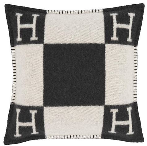 hermes cushions|Hermes black and white blanket.